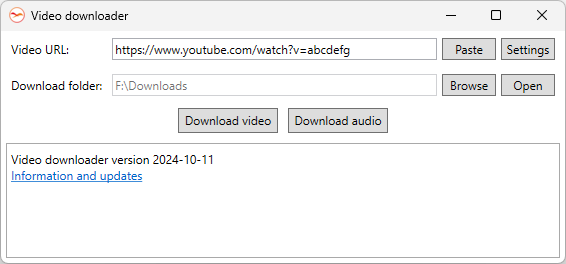 Video downloader